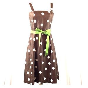 Jessica Howard Polka Dot Dress, Brown & White, 6